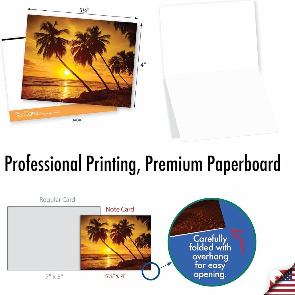 Box of 10 All Occasion Cards Blank 4 x 5.12 Inch - Scenic Landscape Cards Assort - Picture 6 of 7